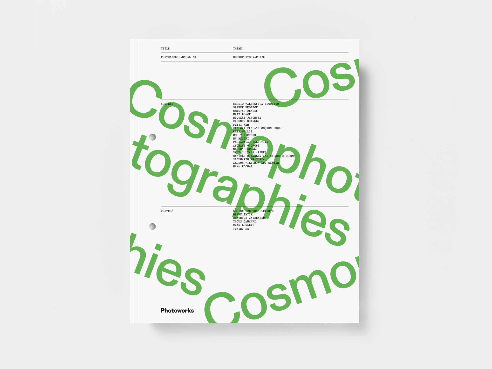 Publication / Essay | Photoworks Annual 33: Cosmophotographies